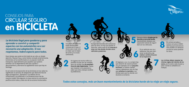 Consejos para circular seguro en bicicleta