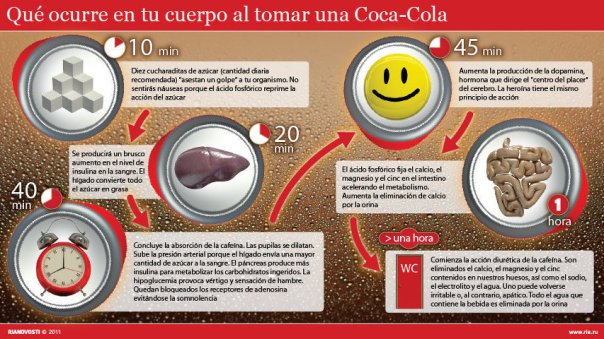 ¿Qué ocurre en tu cuerpo al tomar Coca-Cola?
