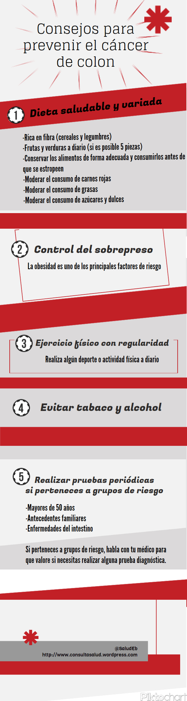 Consejos para prevenir el cáncer de colon