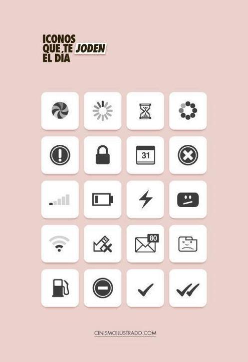 Iconos que te joden el día