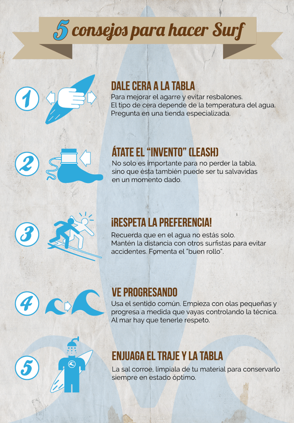 5 consejos para hacer surf