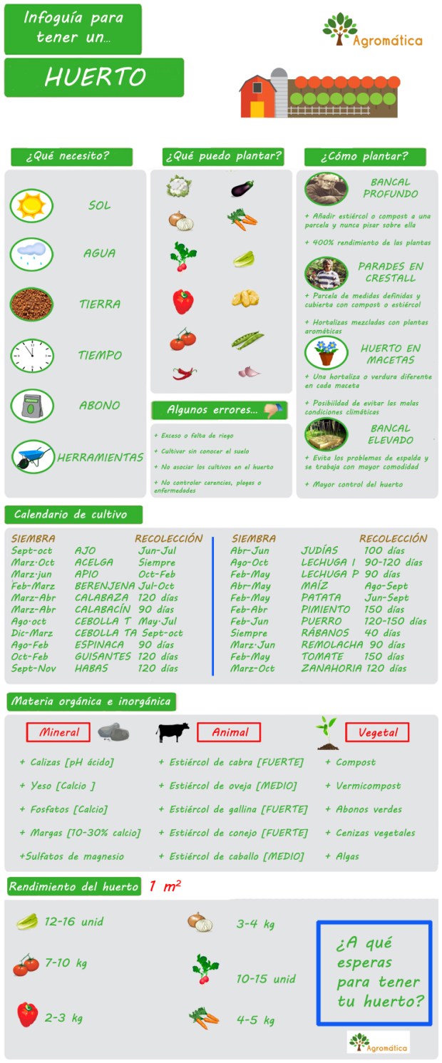 ¿Te apetece tener un huerto?