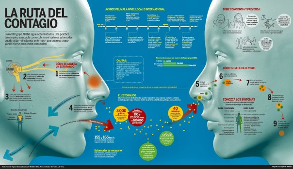 Cómo se contagia la gripe AN1H1