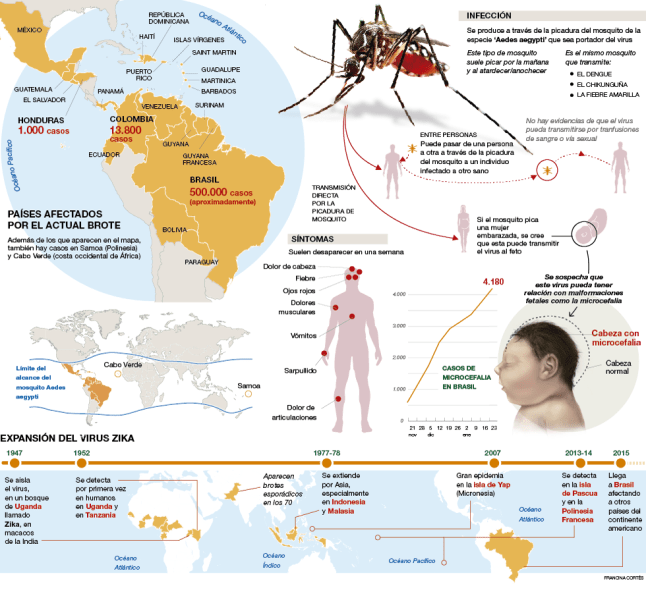 El virus Zika en el Mundo